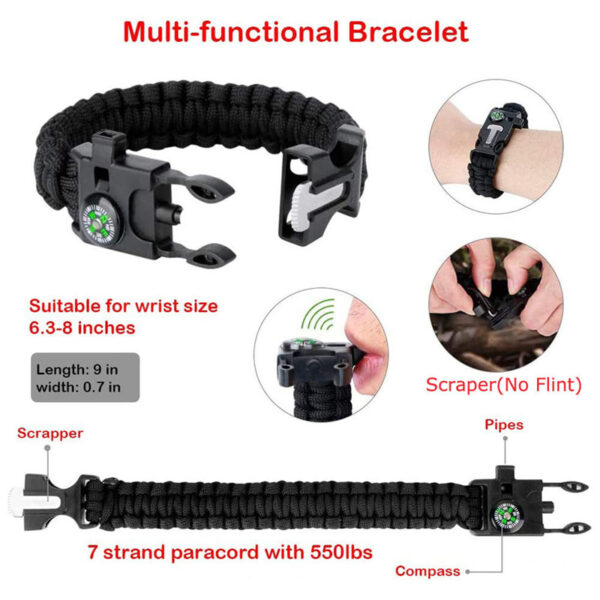Outdoor Adventure Survival Bag Outdoor Emergency Survival Tool Bag - Image 5