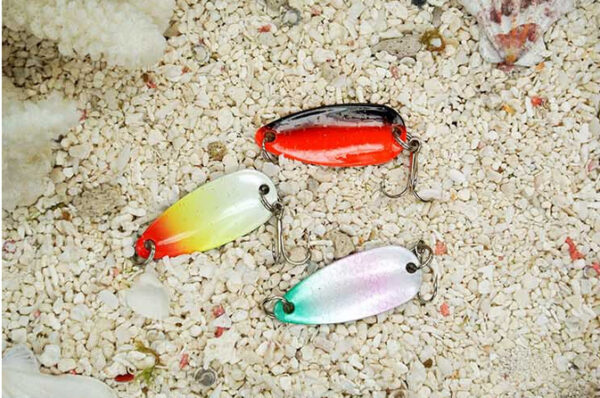 Metal Sheetmetal Lures Set 30x Spinnerbait Fishing Hard Lure Pike Salmon Bass Card 2 Fish Bait Hook Fishing Tackle spinners - Image 2