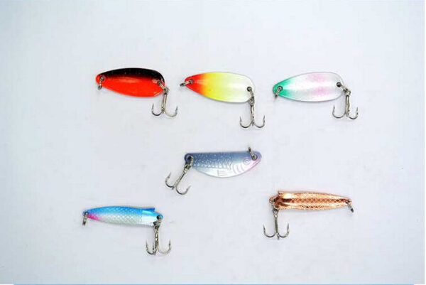 Metal Sheetmetal Lures Set 30x Spinnerbait Fishing Hard Lure Pike Salmon Bass Card 2 Fish Bait Hook Fishing Tackle spinners - Image 3