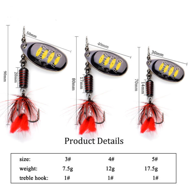 Special bionic bait fishing gear for rotating metal sea fishing - Image 4